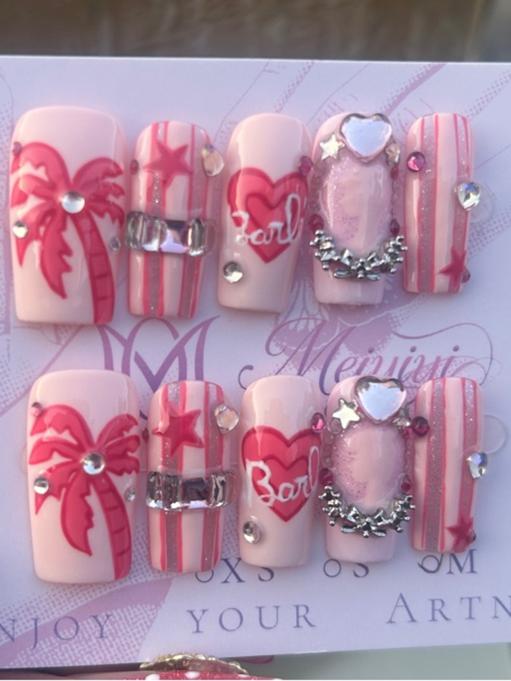 Barbie Decorative Press-On Nail Set